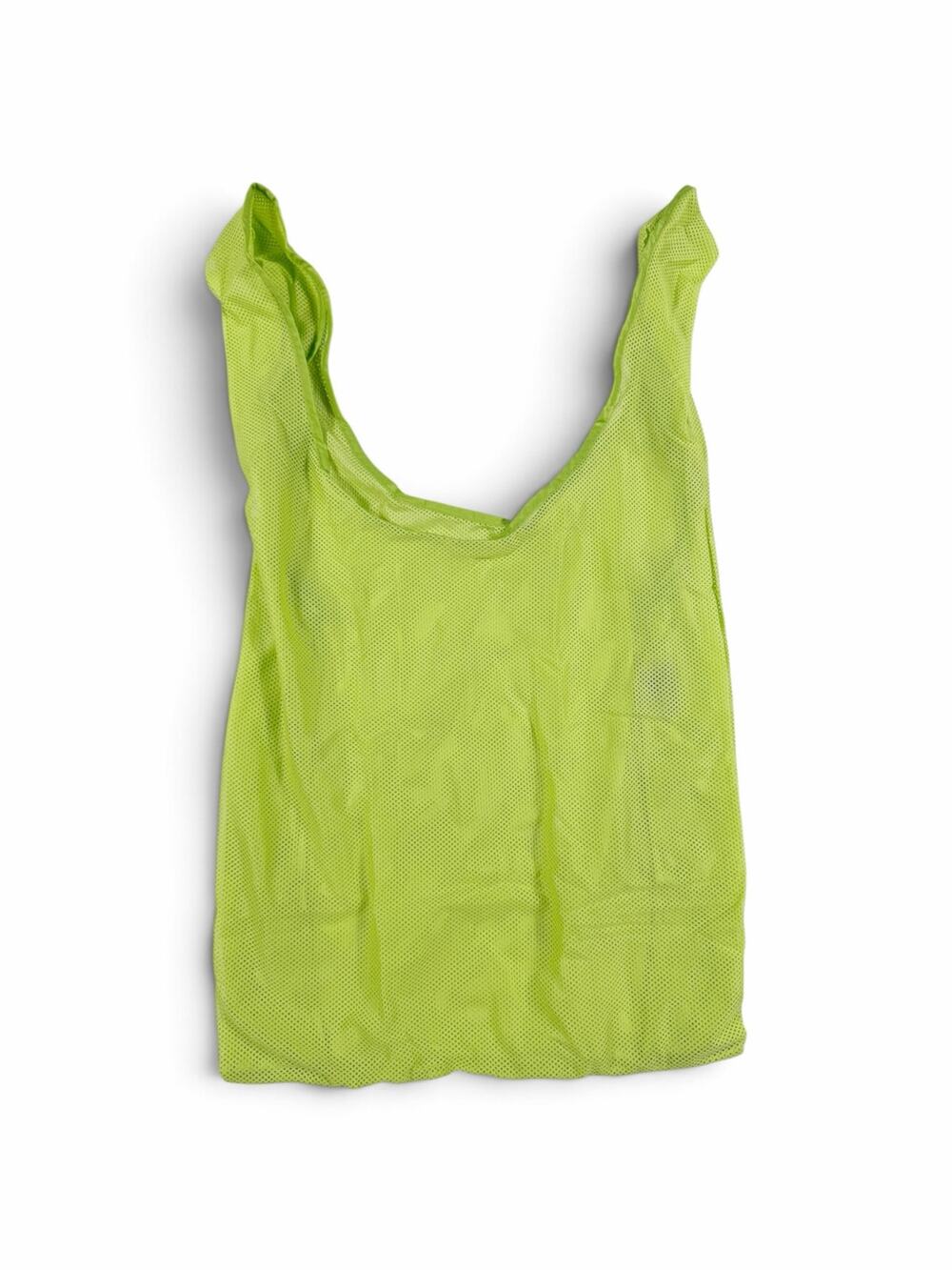 BAGGU Standard Mesh Reusable Shopping Tote Bag Lime Green Packable